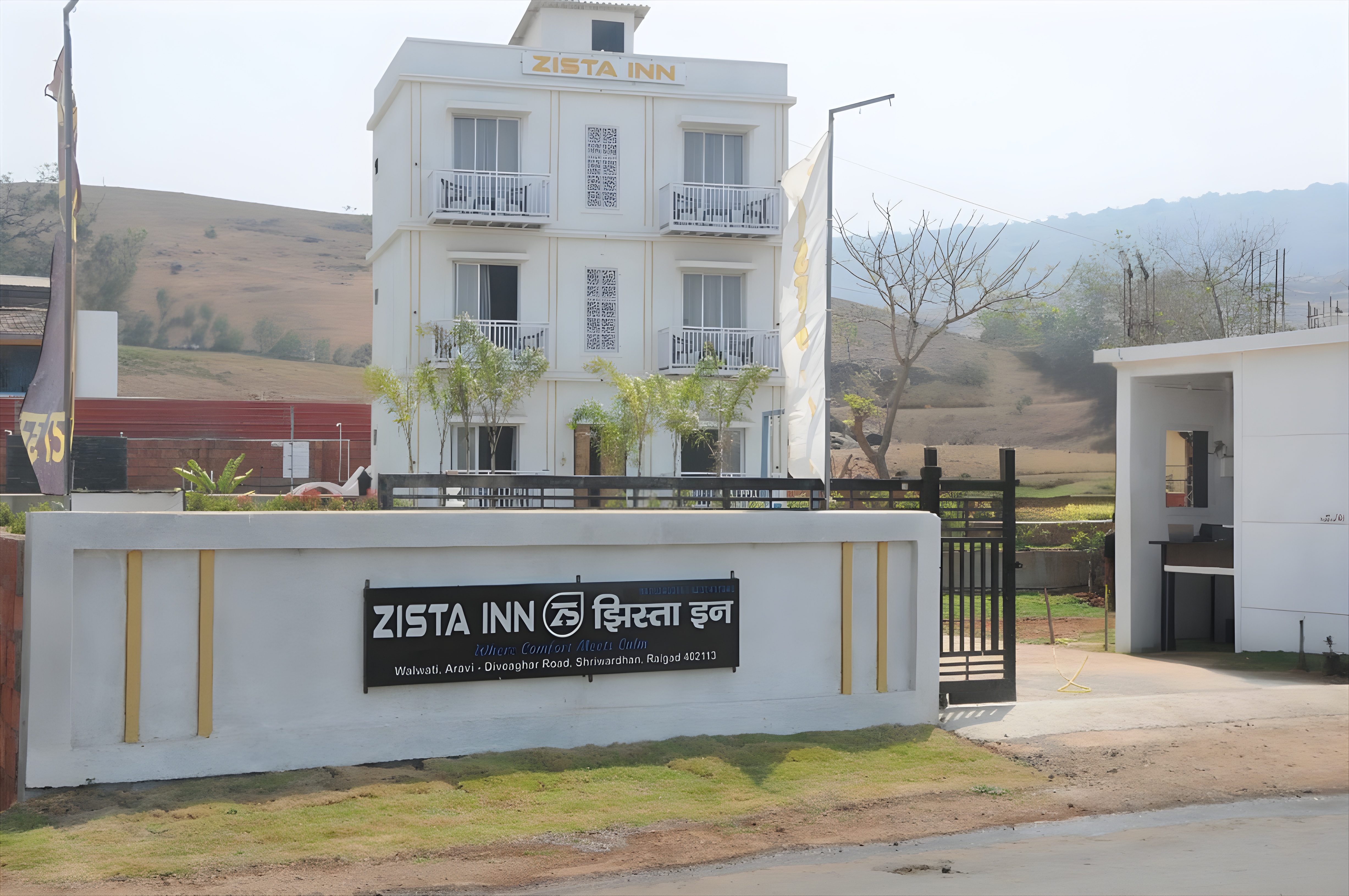Zista Inn Entrance Gate and Driveway